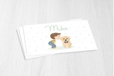 Jongen met lieve hond Jongen met lieve hond